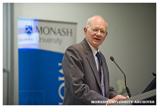 Former United States Ambassador to Afghanistan, Mr Ronald E. Neumann, speaking at an event at Caulfield campus