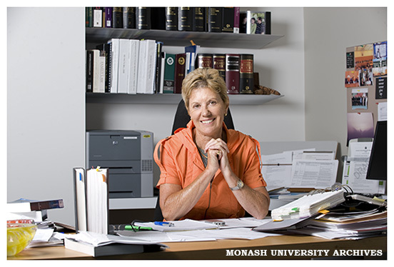 Monash alumna, The Honourable Chief Justice Diana Bryant, in her Melbourne office