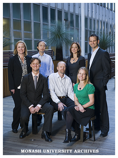 Professor Susan Charman, Director of the Centre for Drug Candidate Optimisation (far left), with Centre staff