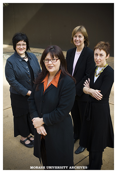 Barbara Dalton, Equity &amp; Diversity Centre, Susan Halliday, former Federal Sex Discrimination Commissioner, Professor Edwina Cornish, DVC Research, Associate Professor Maryanne Dever, director of Centre for Women's Studies &amp; Gender Research