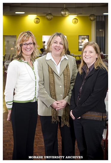 Sally Trembath-Hastings, Jennifer Weber and Renee De Simone, organisers of the International Student Friendship Program