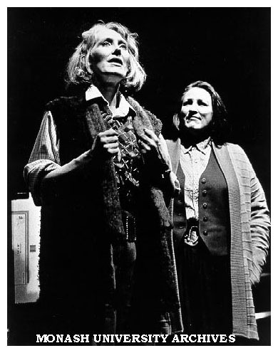 Julia Blake (left) and Caroline Gillmer in scene from 'Hotel Sorrento'. Playbox production at Alexander Theatre