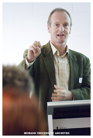 Dr Graham Parr of the Faculty of Education speaking at the Vice-Chancellor's Showcase of Teaching Excellence.