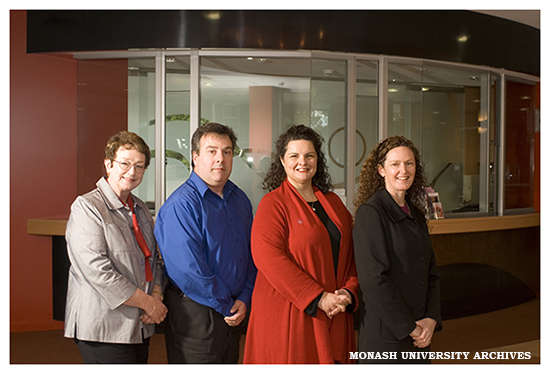 Alexander Theatre box office ticket sales team members Jenny Ivey, Michael Salahoras, Wendy West and Vanessa Pearce (left to right)