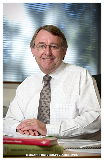 Professor Barry Muddle, director of the ARC Centre of Excellence for Design in Light Metals