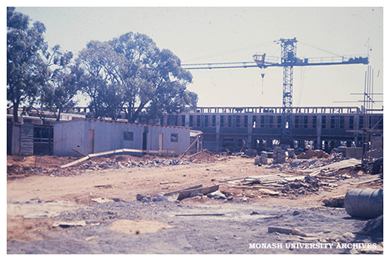 Construction on Clayton site