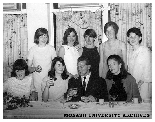 Monash women's international rules basketball team at Lawn Tennis Association Club Rooms, Brisbane