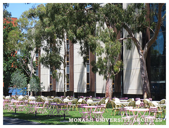 Seating in forum, Clayton campus