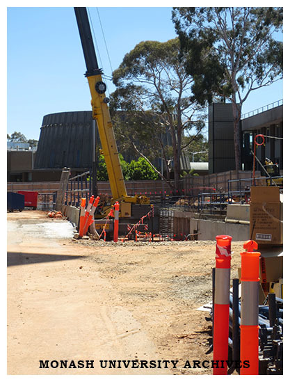 Chancellery Building construction site, Clayton campus