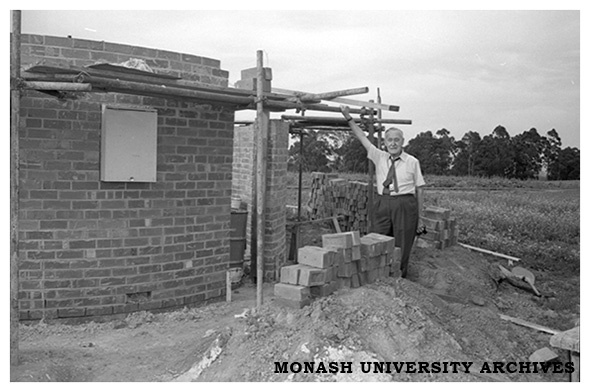 Monash Observatory construction site at Mt Burnett