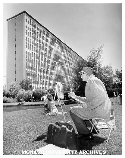 Summer School student in forum