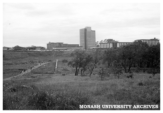 North east halls viewed from campus