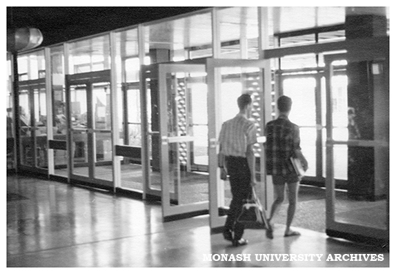 Entrance to the Union Building facing the Menzies Building