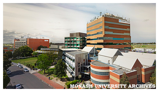 Caulfield campus buildings raised view