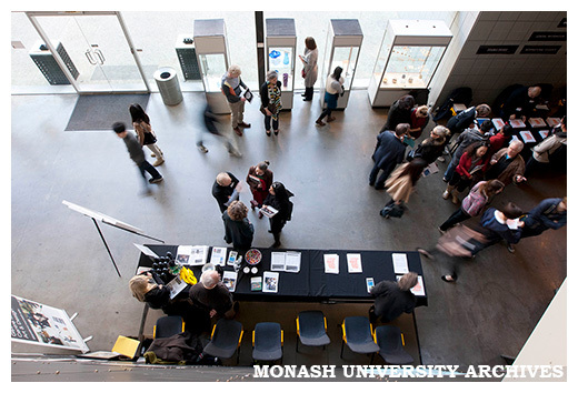 Caulfield Open Day 2012 - Faculty of Art, Design &amp; Architecture tables raised view