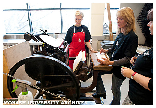 Faculty of Art, Design &amp; Architecture antique printing press