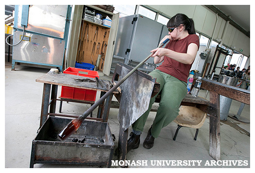 Faculty of Art, Design &amp; Architecture glassblowing demonstration