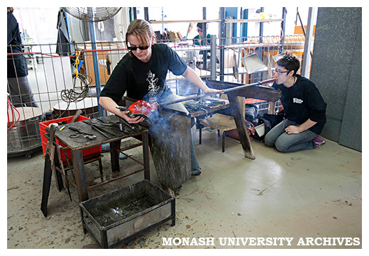 Faculty of Art, Design &amp; Architecture glassblowing demonstration