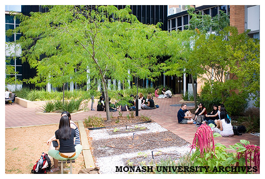 Courtyard between Sissons Building and Scott Building, Parkville