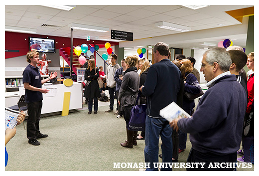 Library tour group, Peninsula Open Day 2011