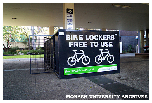 Bike lockers, Clayton