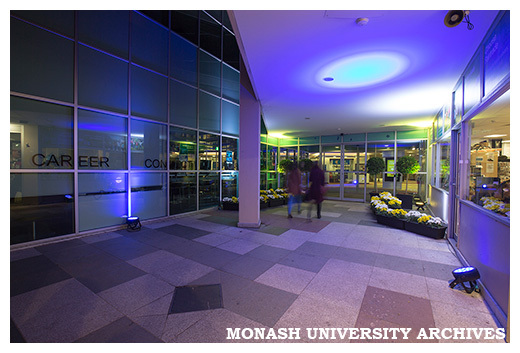Campus Centre at night