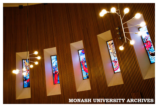 Interior of Religious Centre - stained glass windows