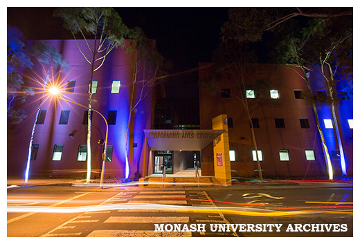 Performing Arts Centre at night