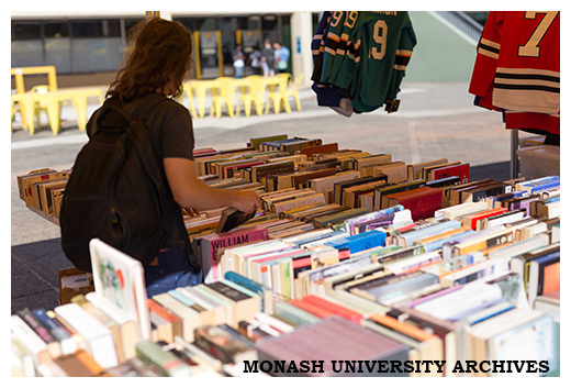 Market at Clayton campus - book stall