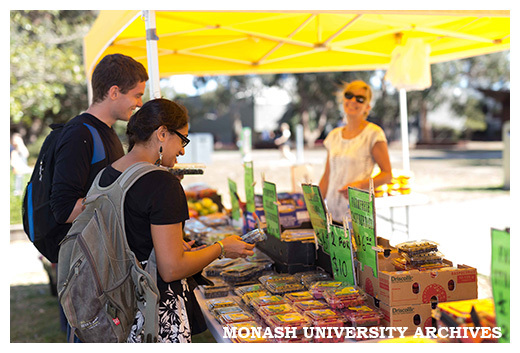 Market at Clayton campus - fruit stall