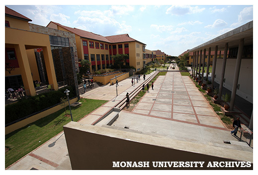 View down centre of campus - Monash South Africa
