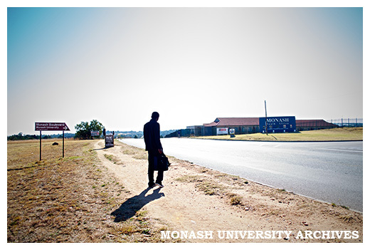 Monash South Africa sign from Peter Road