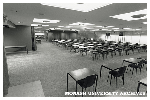 Exam set up Caulfield Racecourse