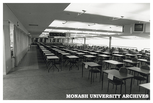 Exam set up Caulfield Racecourse