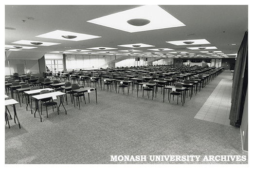 Exam set up Caulfield Racecourse