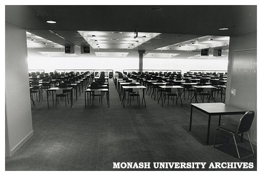 Exam set up Caulfield Racecourse