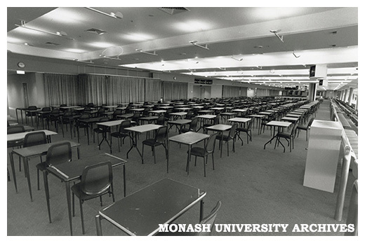 Exam set up Caulfield Racecourse