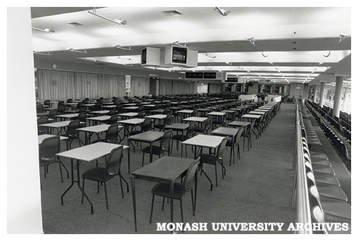 Exam set up Caulfield Racecourse