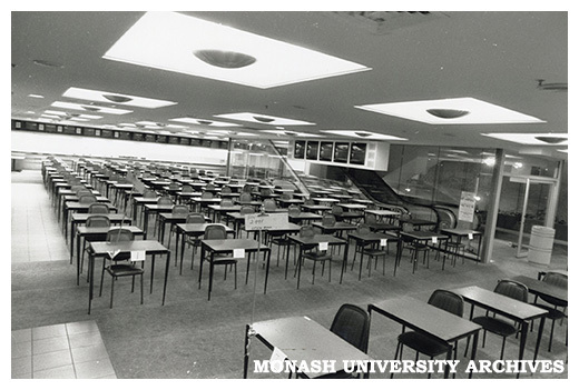 Exam set up Caulfield Racecourse