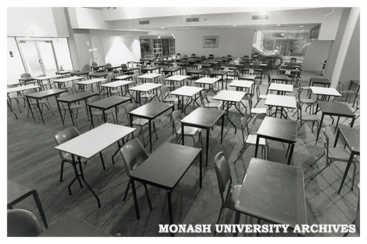 Exam set up Caulfield Racecourse