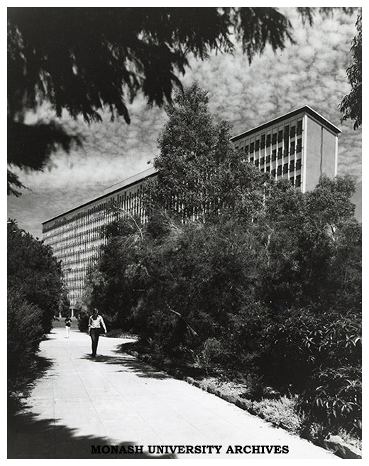 Path east towards Menzies building