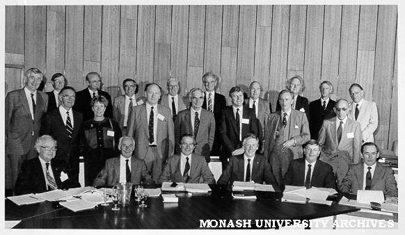 Meeting of Australian Vice-Chancellors' Committee (AVCC), arranged to coincide with Monash's 25th anniversary celebrations.