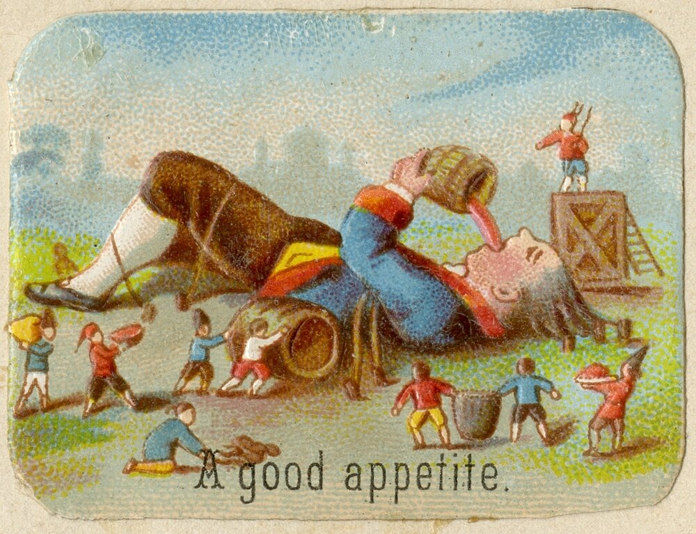 Scrapbooking cards : A good appetite.