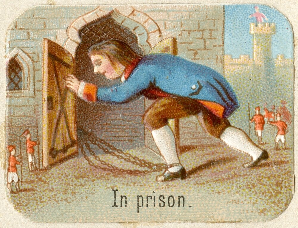 Scrapbooking cards : In prison.