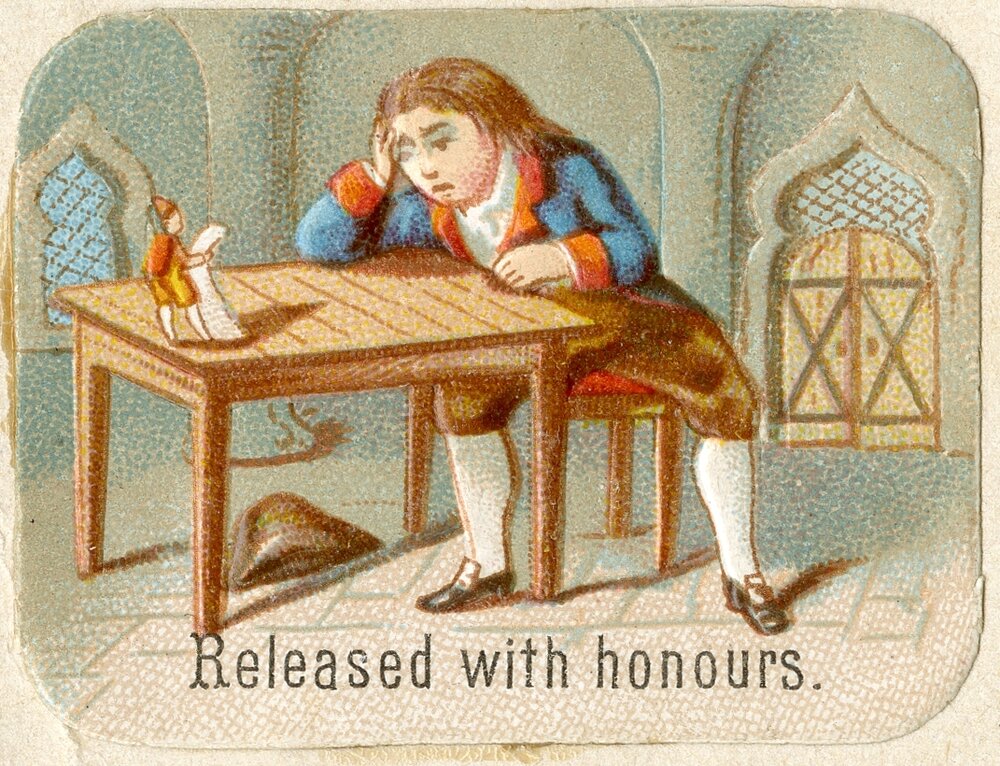 Scrapbooking cards : Released with honours.