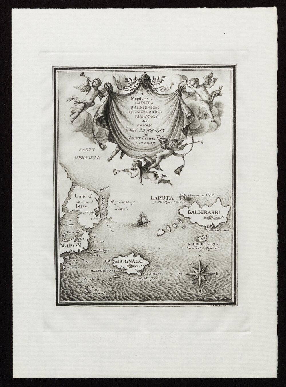 The Kingdoms of Laputa, Balnibarbi, Glubbdubdrib, Luggnagg and Japan. Visited A.D. 1707-1709 by Captain Lemuel Gulliver