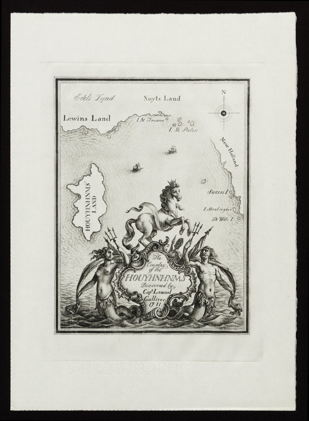 The country of the Houyhnhnms. Discovered by Capt. Lemuel Gulliver 1711