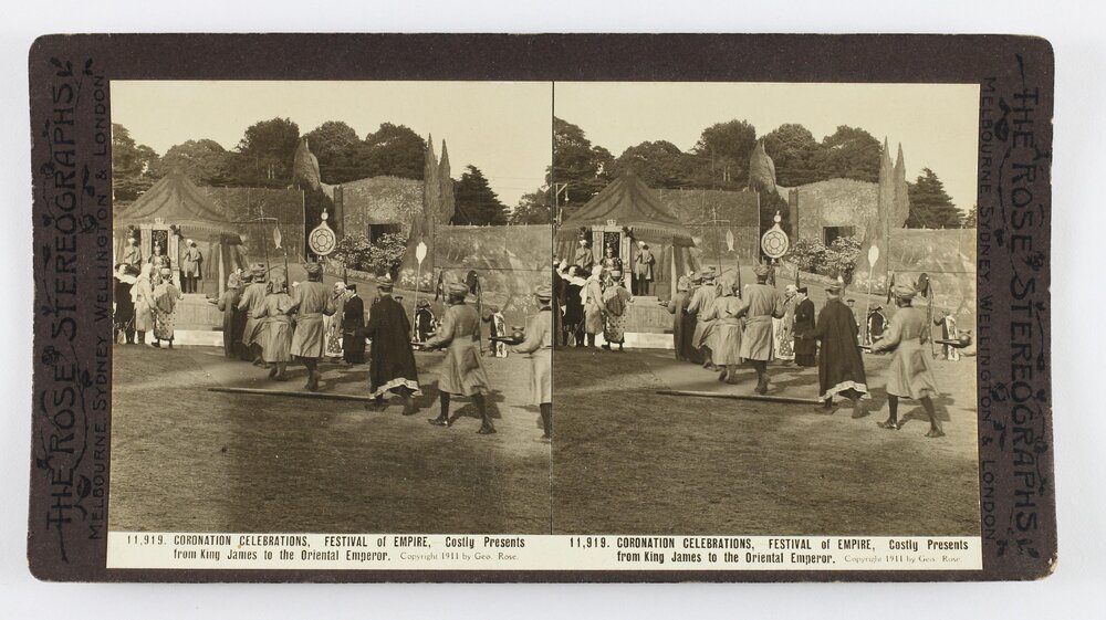 Coronation celebrations, Festival of Empire, Costly presents from King James to the oriental emperor