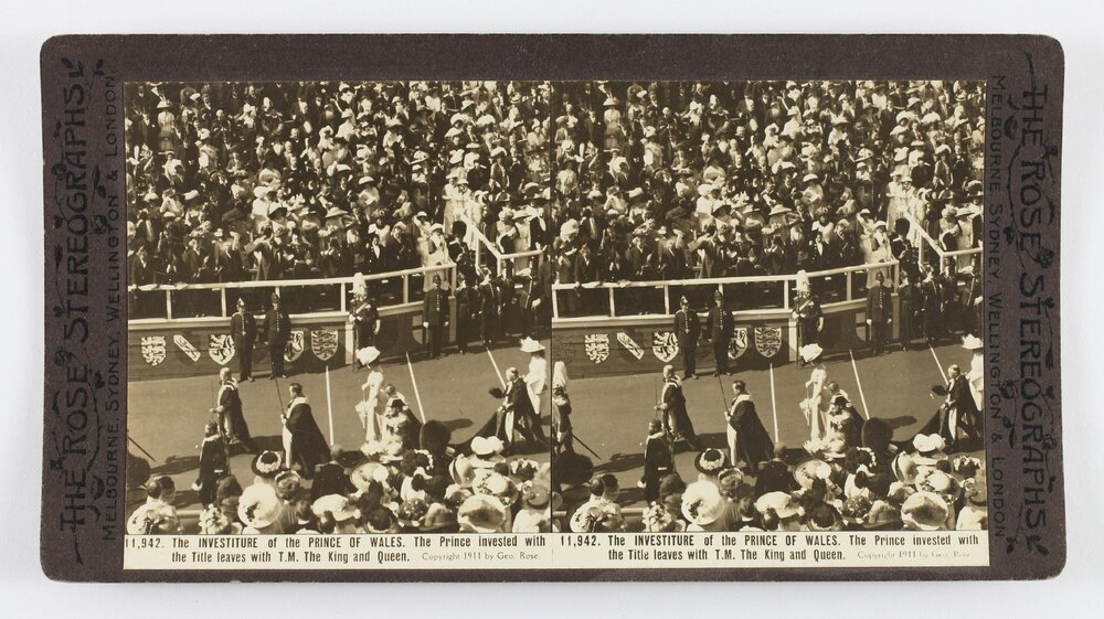 The Investiture of the Prince of Wales. The Prince invested with the title leaves with T.M. the King and Queen