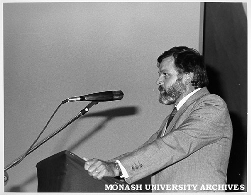 Mr John Dawkins (Minister for Employment Education and Training) at Monash-Gippsland Institute affiliation ceremony